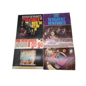 The Ventures Vinyl Albums 4 Versitiles,A go go, Flights of Fantasy, Where the ac